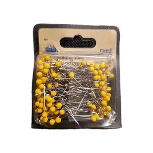Dritz 175 Quilting Pins Size 28 (1¾", 45mm), Nickel-Plated Steel, Sewing Supply